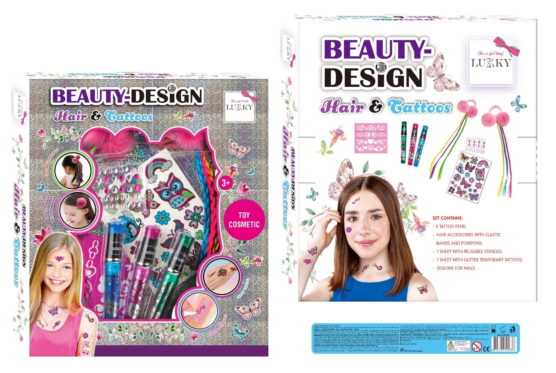 Buy Lukky Set Beauty-Design Hair & Tattoos | Yallatoys.com