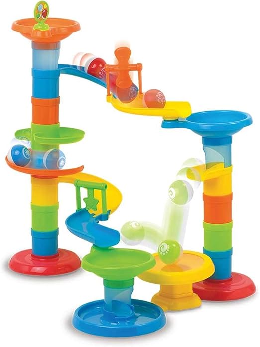 Buy Little Learner Roll And Pop Tower 30pcs | Yallatoys.com