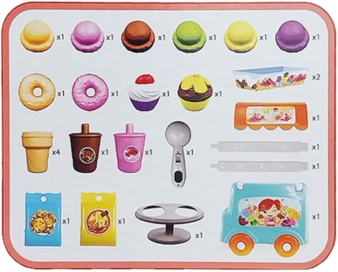 Buy Little Learners Ice Cream Truck Playset 26 Pieces
 | Yallatoys.com