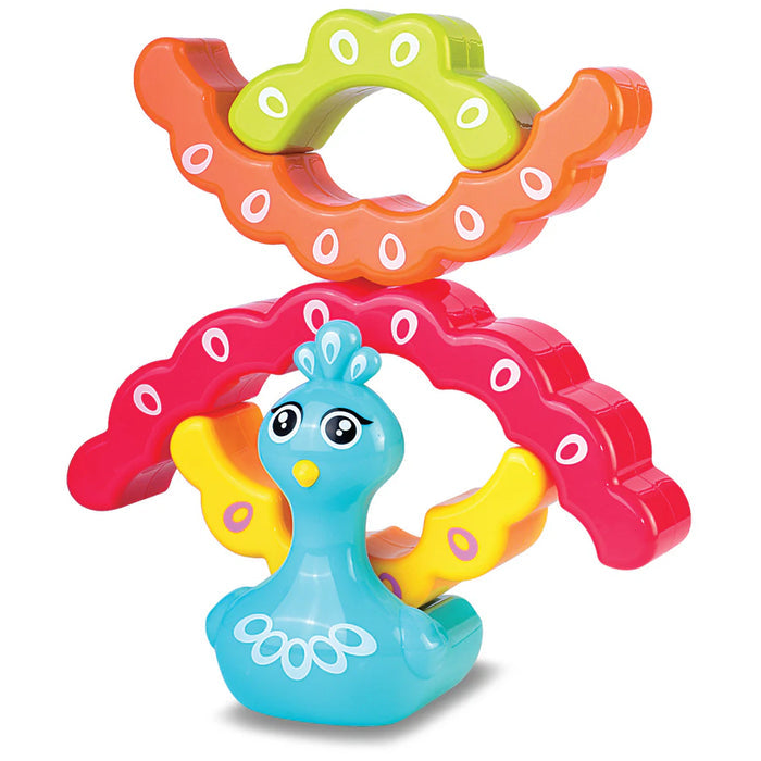 Buy Little Learners Rainbow Peacock Stacker | Yallatoys.com