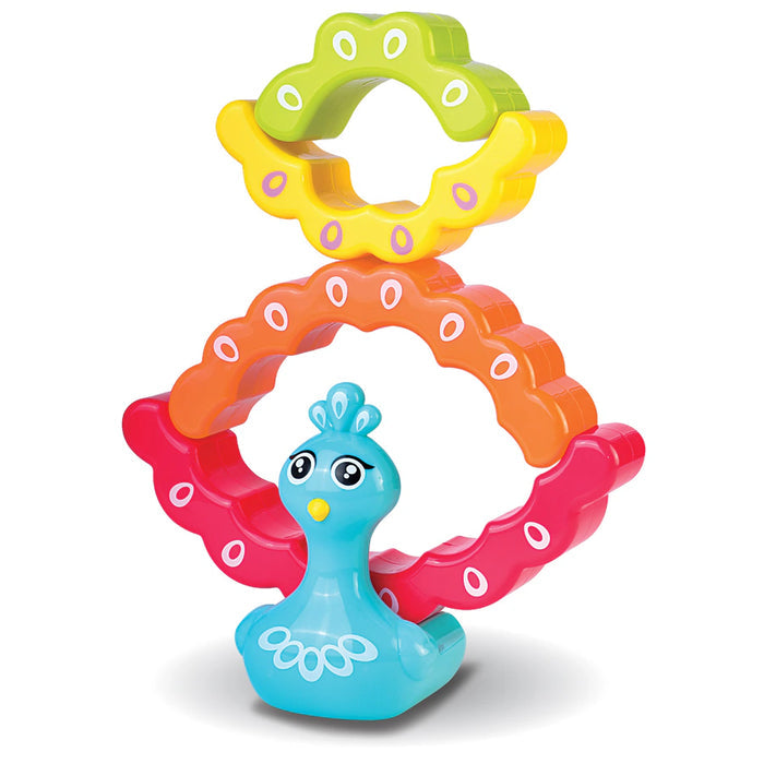 Buy Little Learners Rainbow Peacock Stacker | Yallatoys.com