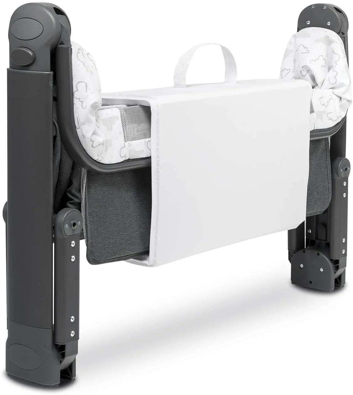Lionelo Timon 3 In 1  Bedside Cot Standalone Travel Bed With Mattress  Grey Lionelo Yallatoys