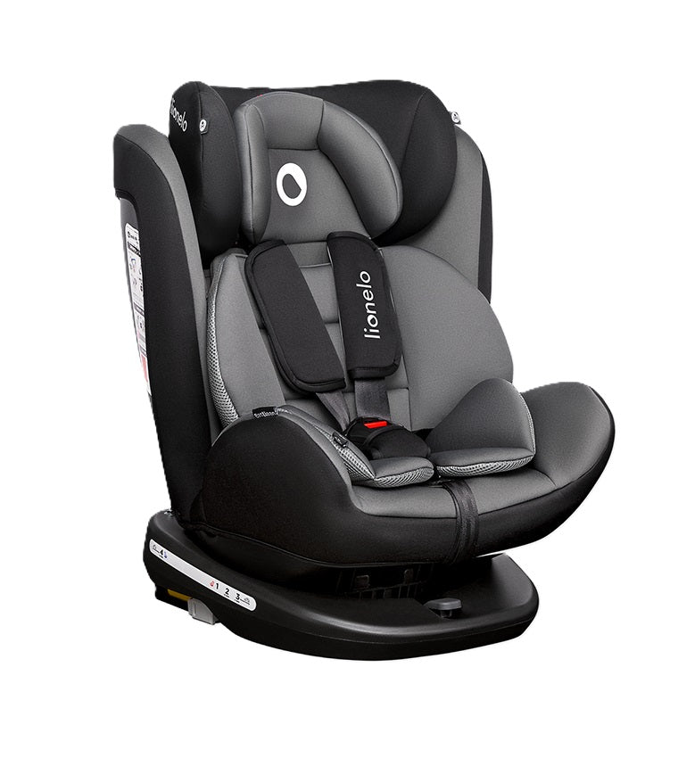 Lionelo Bastiaan 360 Baby Car Seat Grey Black Base Lionelo Yallatoys