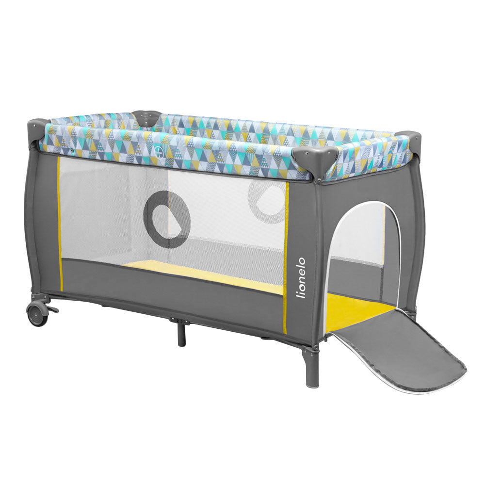 Lionelo Sven Plus 2 In 1 Travel Bed Playpen Yellow Lionelo Yallatoys
