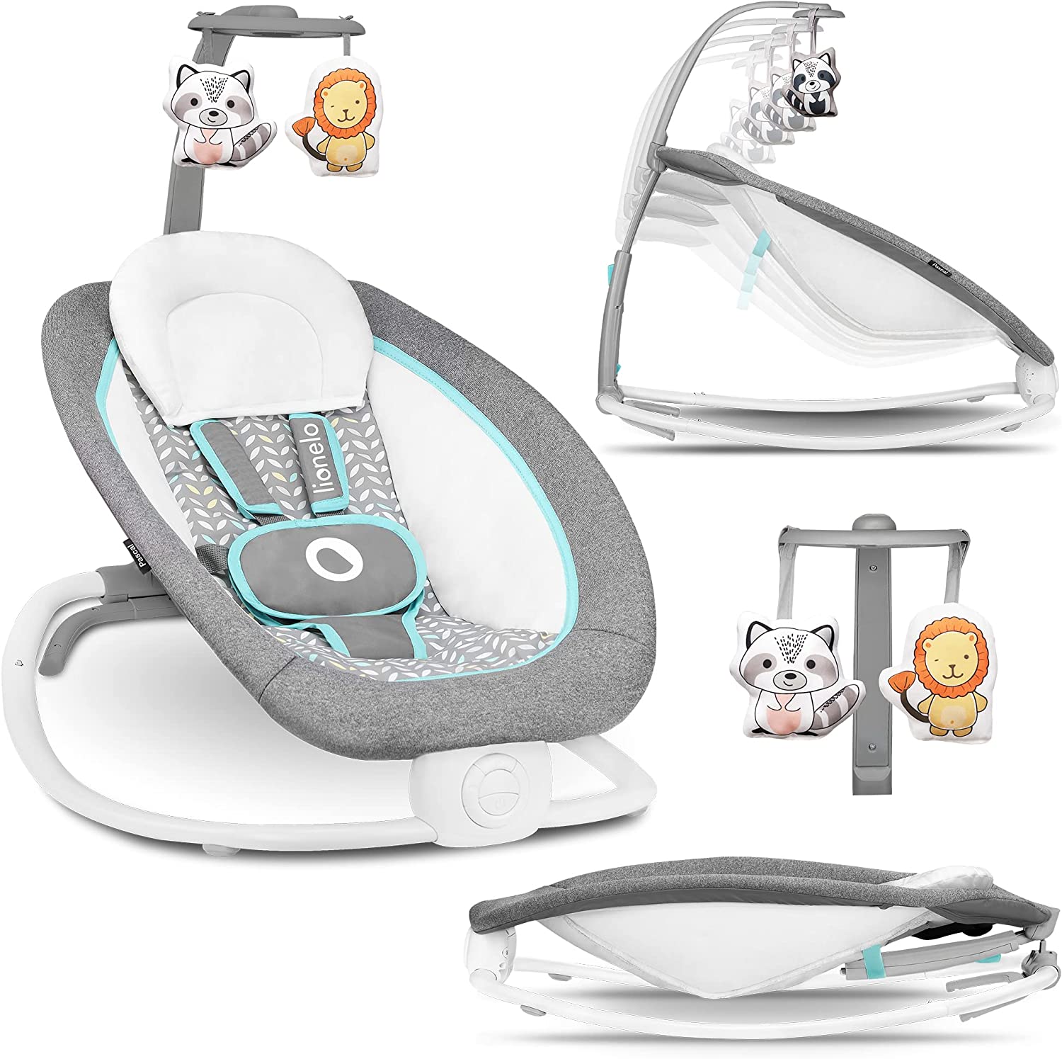 Lionelo Pascal Swinging Chair Grey Lionelo Yallatoys