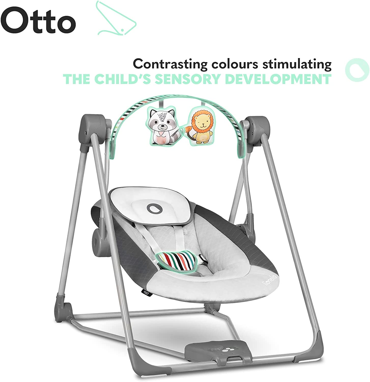 Lionelo Otto Swinging Chair Cozy Grey Lionelo Yallatoys