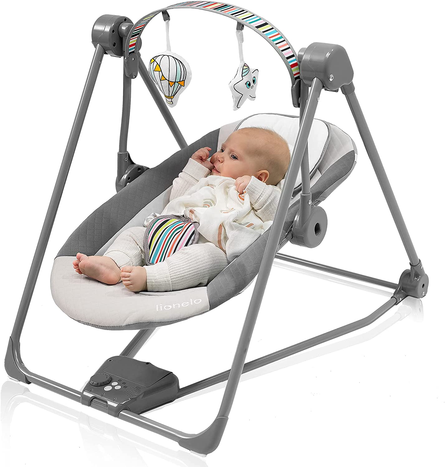 Lionelo Otto Swinging Chair Cozy Grey Lionelo Yallatoys