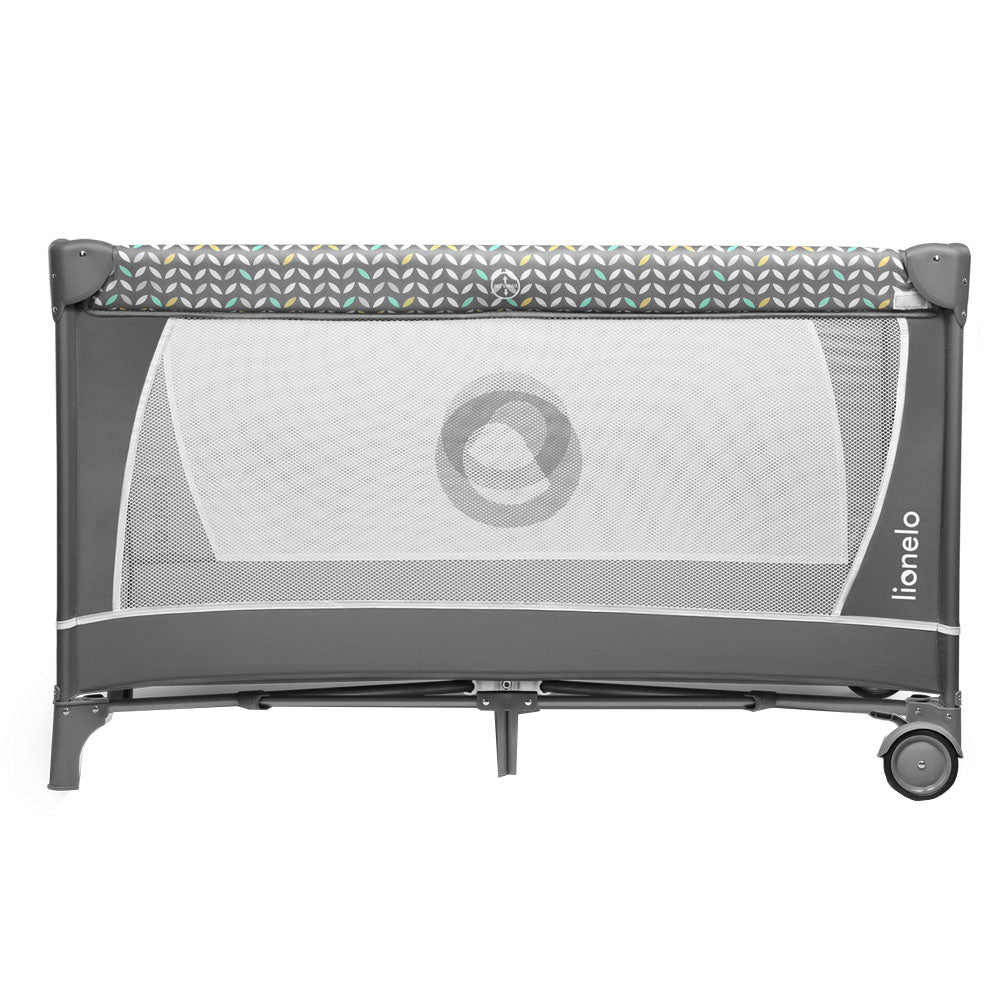 Lionelo Flower 2 In 1 Travel Bed Playpen Grey Lionelo Yallatoys