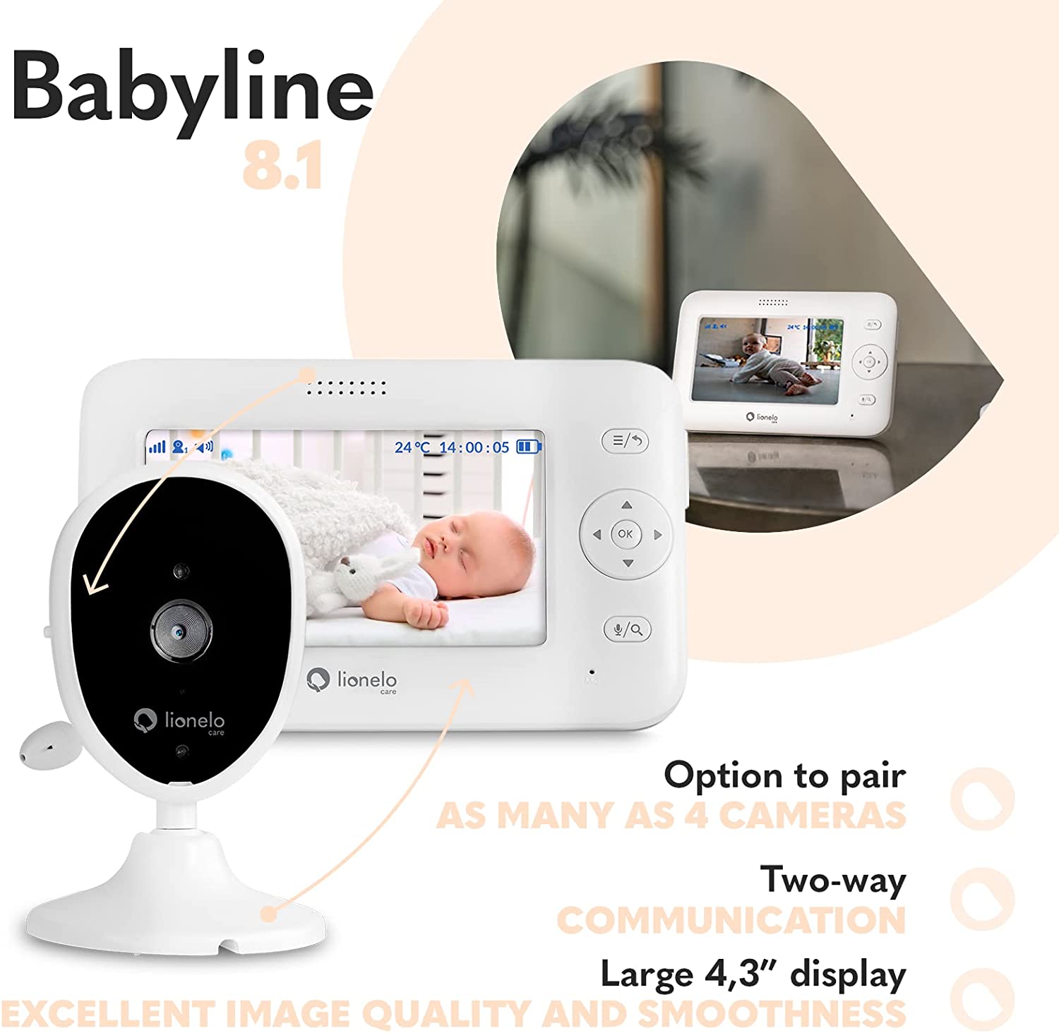 Lionelo Electronic Nanny Babyline 8.1 Lionelo Yallatoys