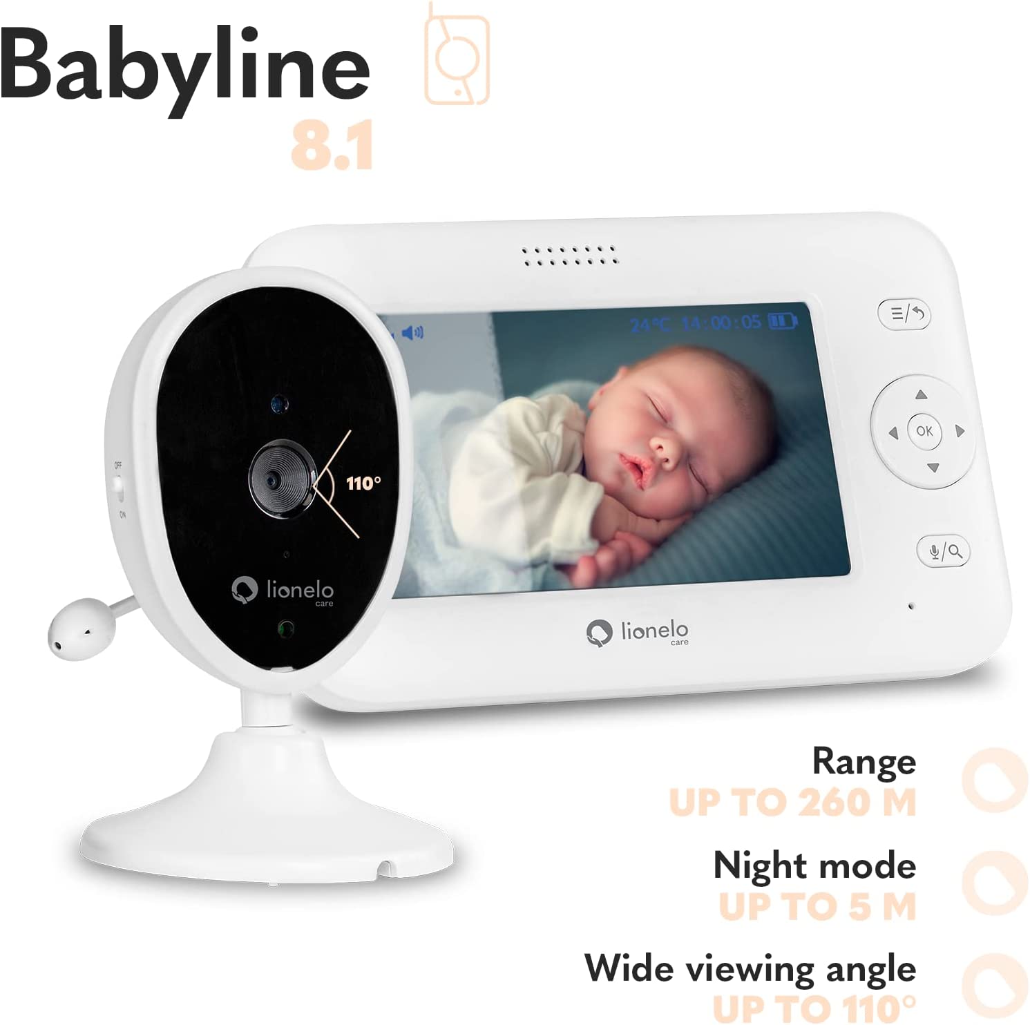 Lionelo Electronic Nanny Babyline 8.1 Lionelo Yallatoys