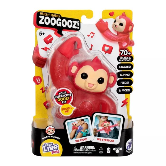 Buy Little Live Pets Hug N Hang Zoogooz Mooki Monkey | Yallatoys.com