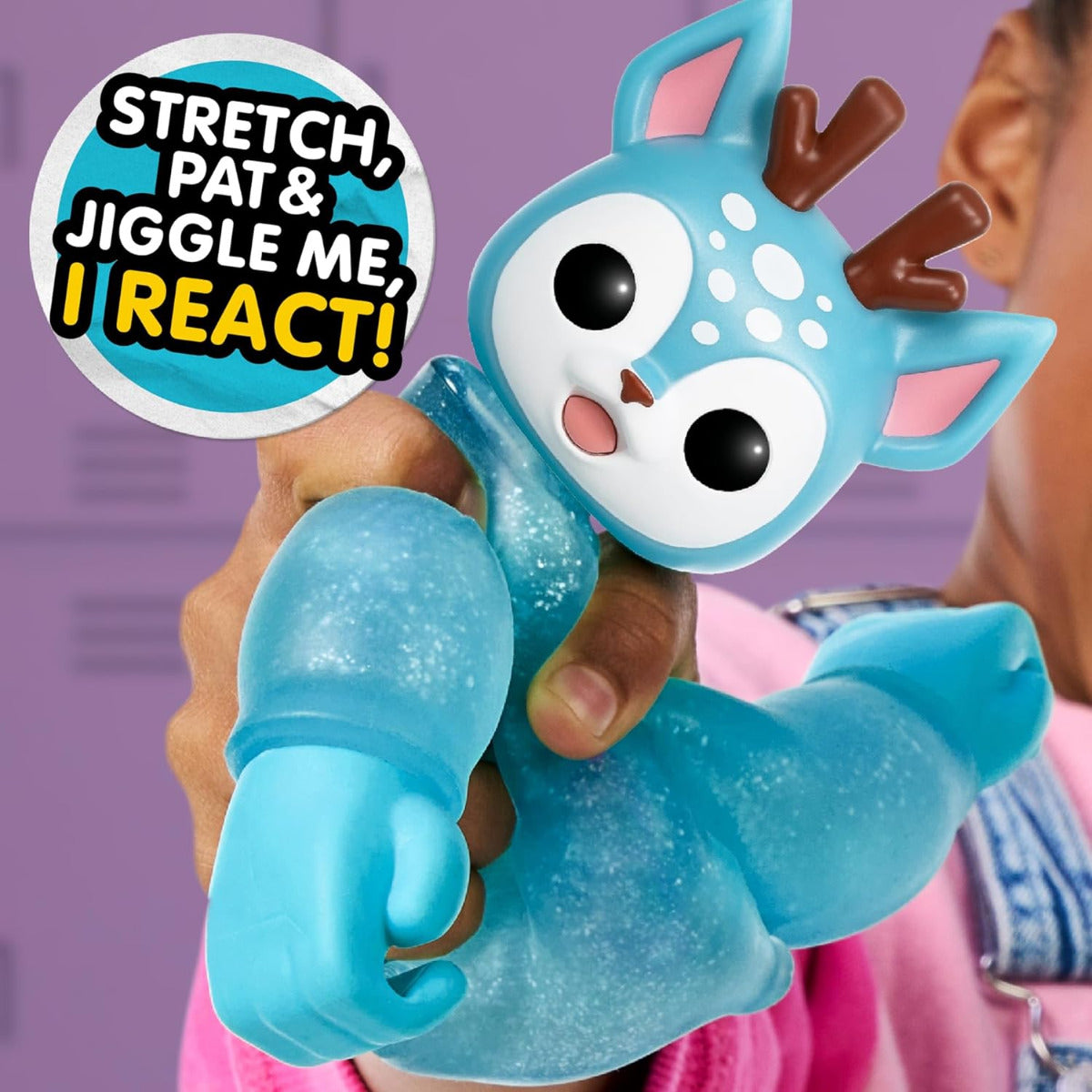 Buy Little Live Pets Hug N Hang Zoogooz Duroo Deer Interactive Electronic Squishy Stretchy Toy Pet | Yallatoys.com