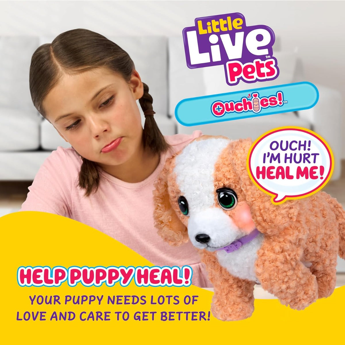 Buy Little Live Pets Ouchies Deluxe Hazel Poodle Plush | Yallatoys.com