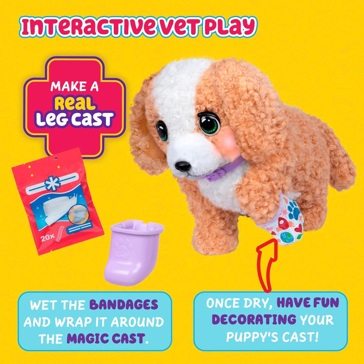 Buy Little Live Pets Ouchies Deluxe Hazel Poodle Plush | Yallatoys.com