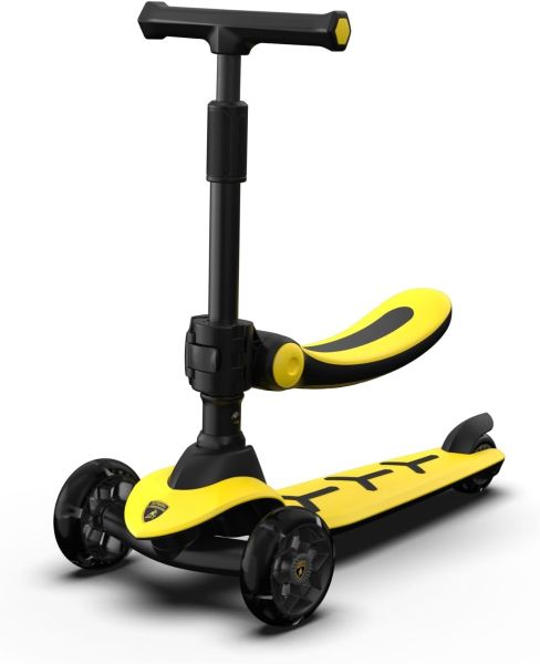 Buy Lamborghini Scooter with Seat Yellow | Yallatoys.com