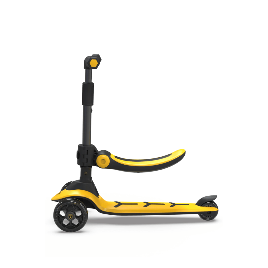 Buy Lamborghini Scooter with Seat Yellow | Yallatoys.com