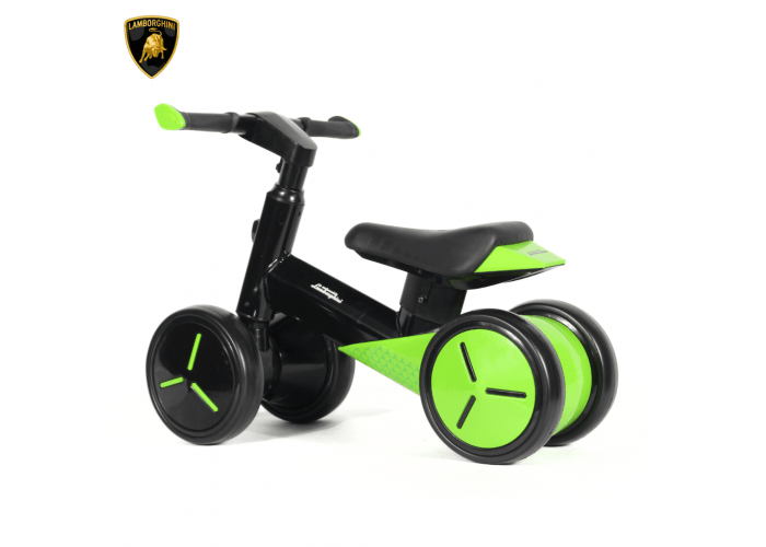Buy Lamborghini Balance Bike 4 Wheels Green | Yallatoys.com
