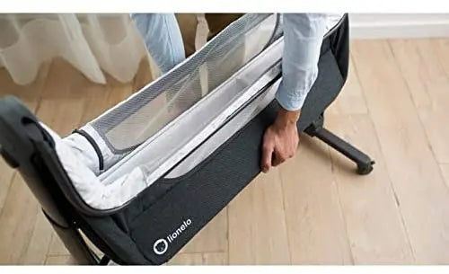 Lionelo Timon 3 In 1  Bedside Cot Standalone Travel Bed With Mattress  Grey Lionelo Yallatoys