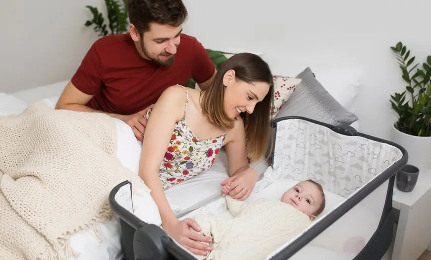 Lionelo Timon 3 In 1  Bedside Cot Standalone Travel Bed With Mattress  Grey Lionelo Yallatoys