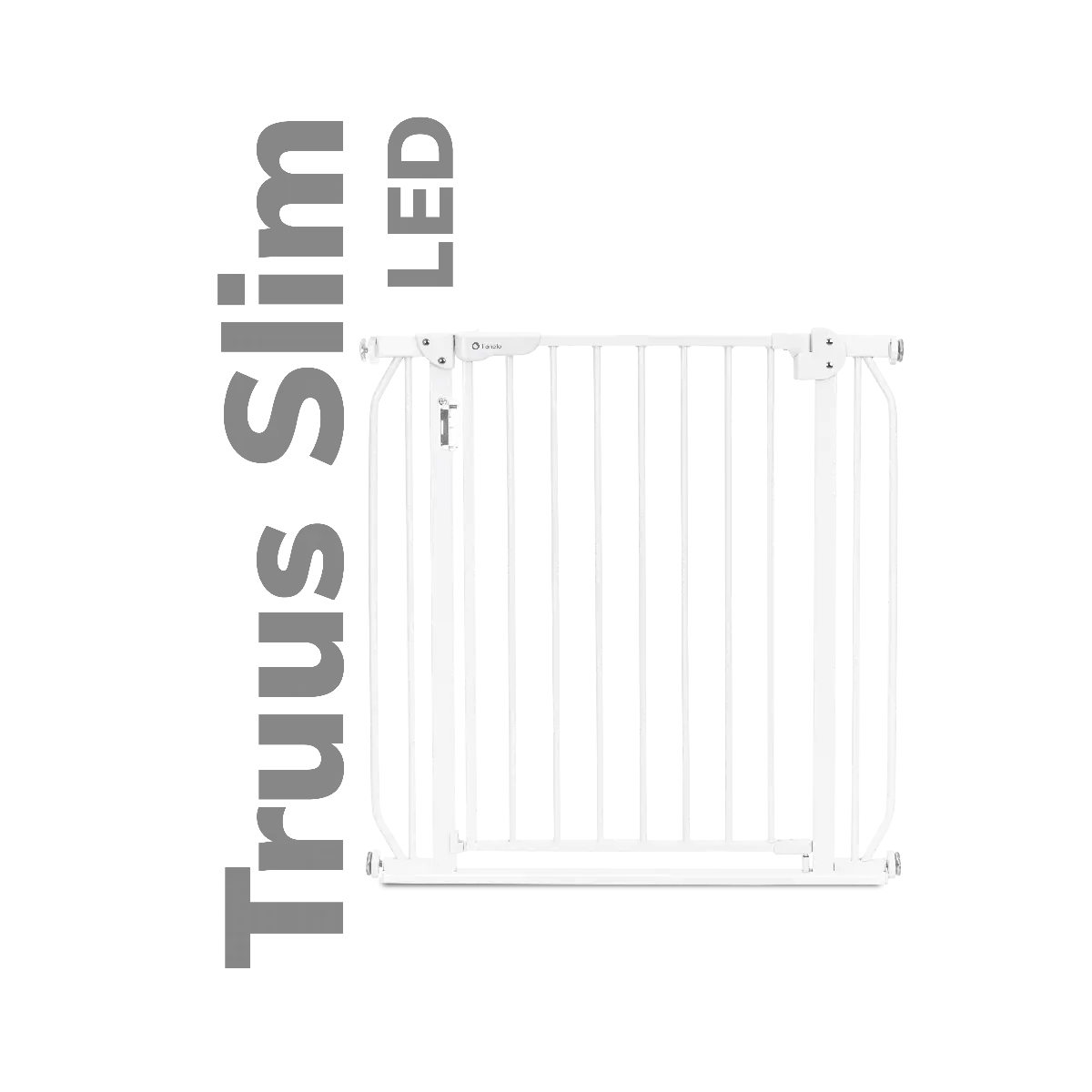 Lionelo Truus Slim with LED Lamp Stair Safety Gate White Yallamomz Yallatoys