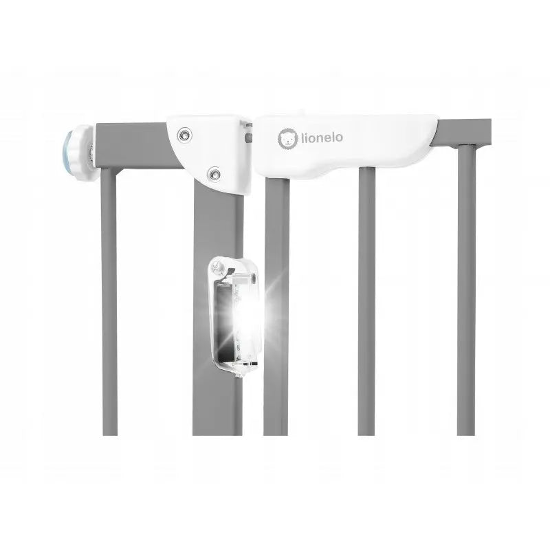 Lionelo Truus Slim with LED Lamp Stair Safety Gate Grey Yallamomz Yallatoys