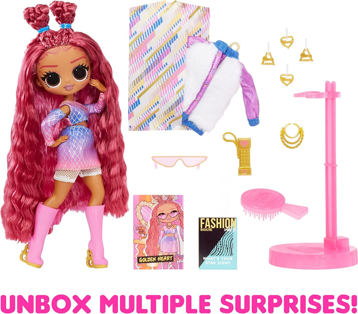 Buy LOL Surprise OMG Golden Heart Fashion Doll with Multiple Surprises and Fabulous Accessories | Yallatoys.com