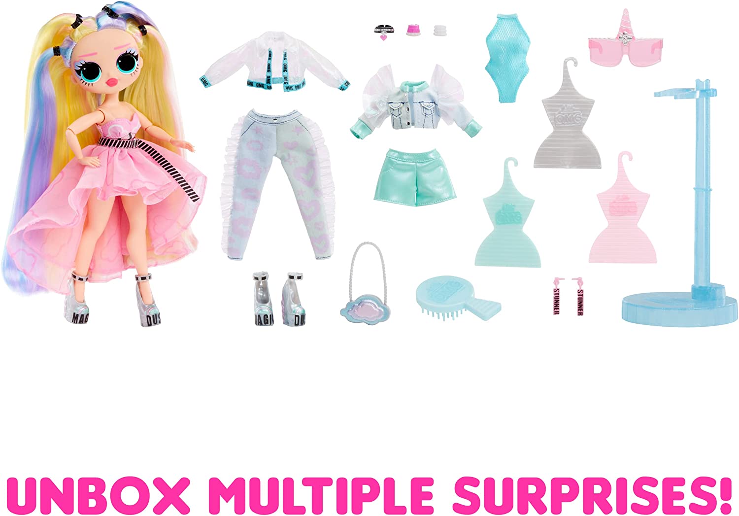 Buy LOL Surprise OMG Sunshine Color Change Stellar Gurl Fashion Doll with Color Change Hair and Fashions | Yallatoys.com