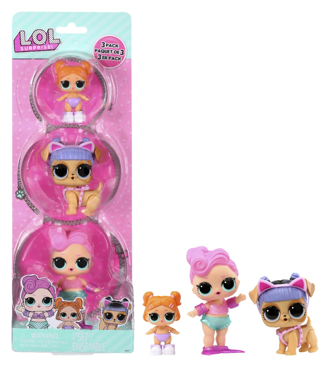 Buy LOL Surprise Doll Lil Sis Opp Tot and Pet 3 Pack (Sold Separately Subject to Availability) | Yallatoys.com