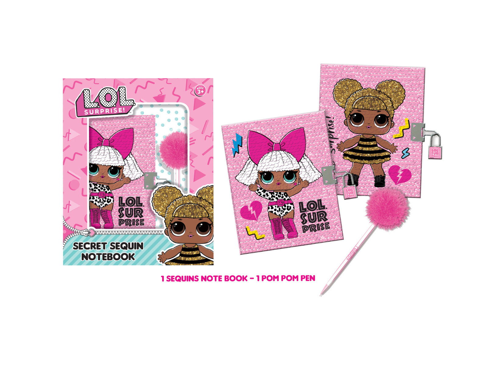Buy Lol Surprise Secret Sequin Notebook | Yallatoys.com