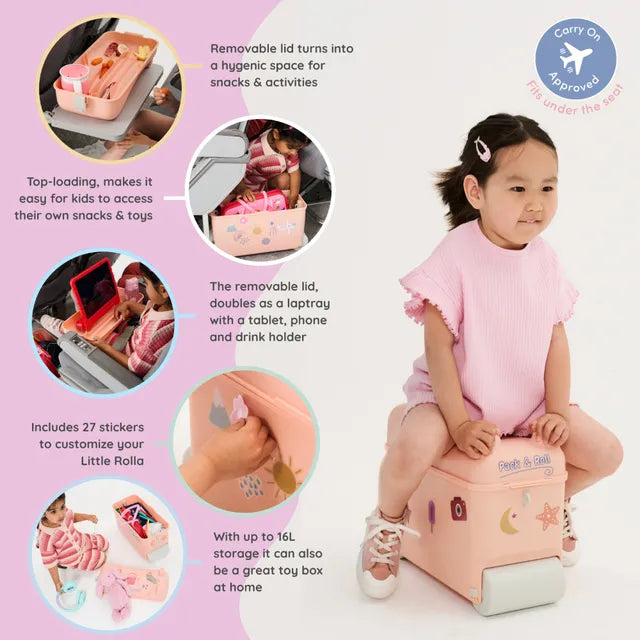 Buy Little Rolla Ride On Suitcase Dusty Pink | Yallatoys.com