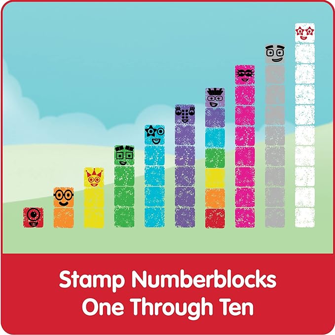 Buy Learning Resources Numberblocks Stampoline Park Stamp Activity Set | Yallatoys.com