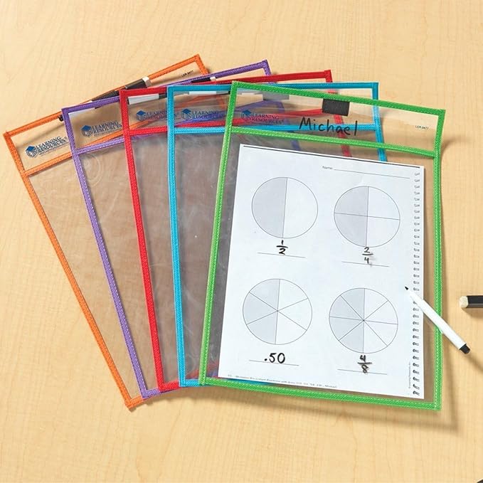 Buy Learning Resources Write and Wipe Pockets | Yallatoys.com