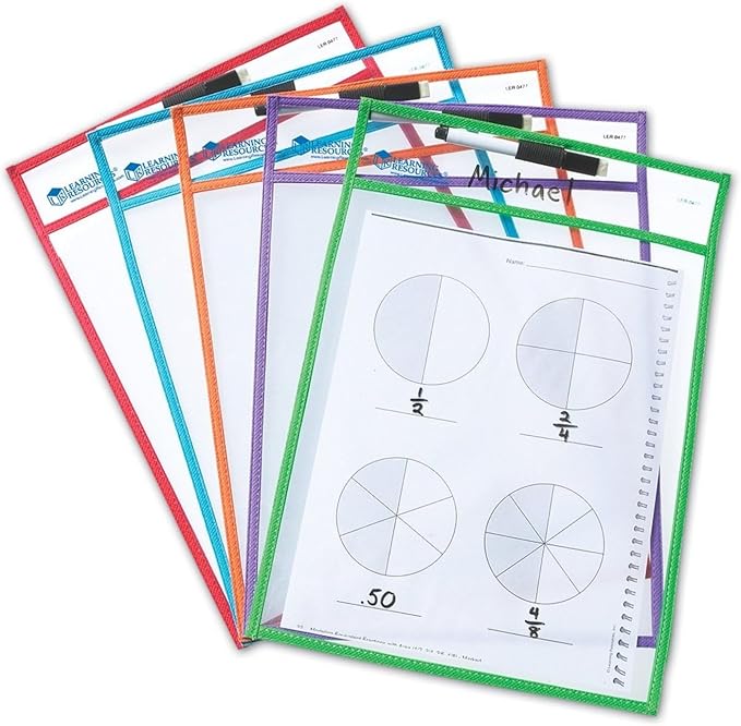 Buy Learning Resources Write and Wipe Pockets | Yallatoys.com