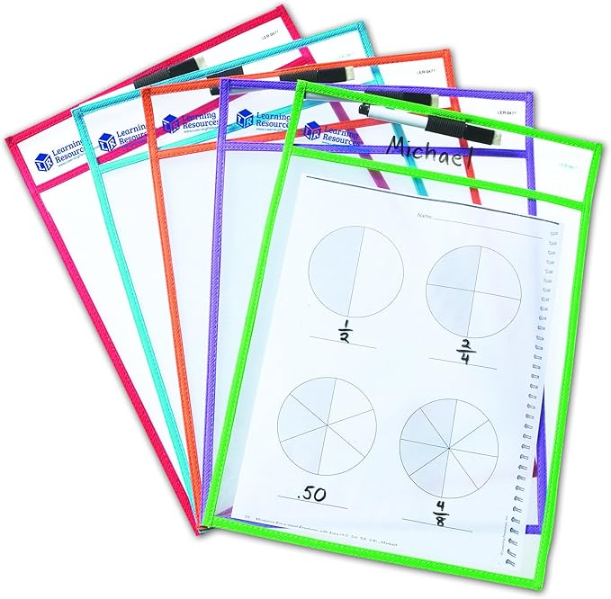 Buy Learning Resources Write and Wipe Pockets | Yallatoys.com