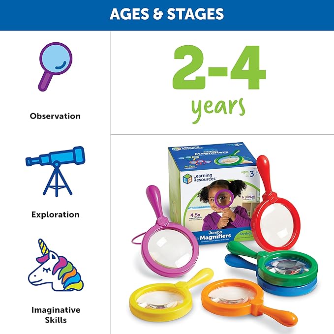 Buy Learning Resources Primary Science Jumbo Magnifiers | Yallatoys.com