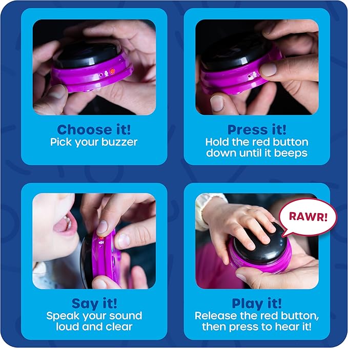 Buy Learning Resources Recordable Answer Buzzers Set of 4 | Yallatoys.com