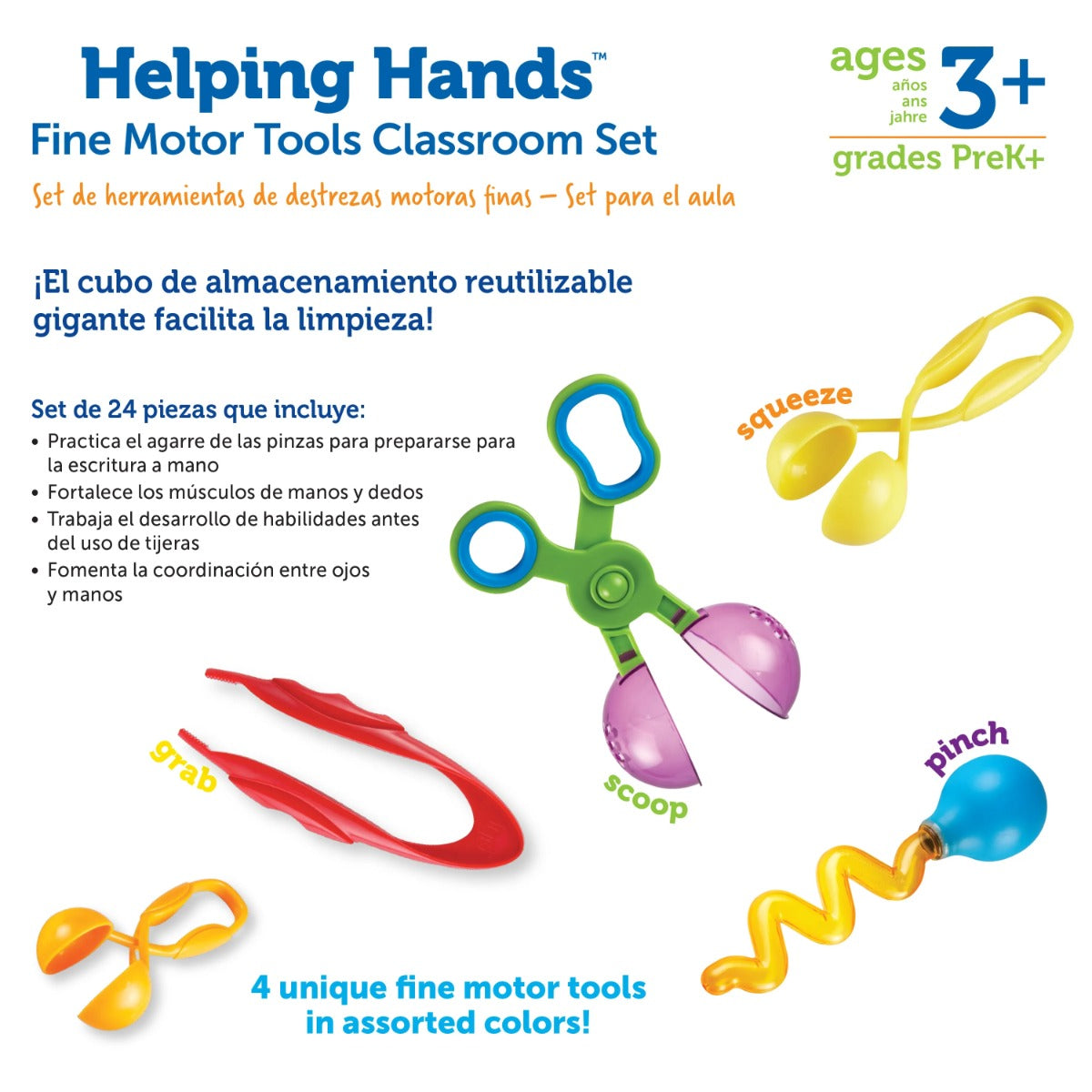 Buy Learning Resources Helping Hands Fine Motor Tools Classroom Set | Yallatoys.com