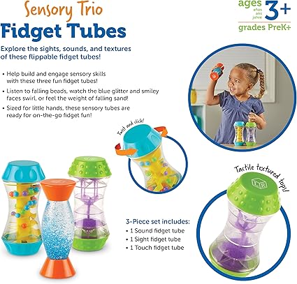 Buy Learning Resources Sensory Trio Fidget Tubes | Yallatoys.com