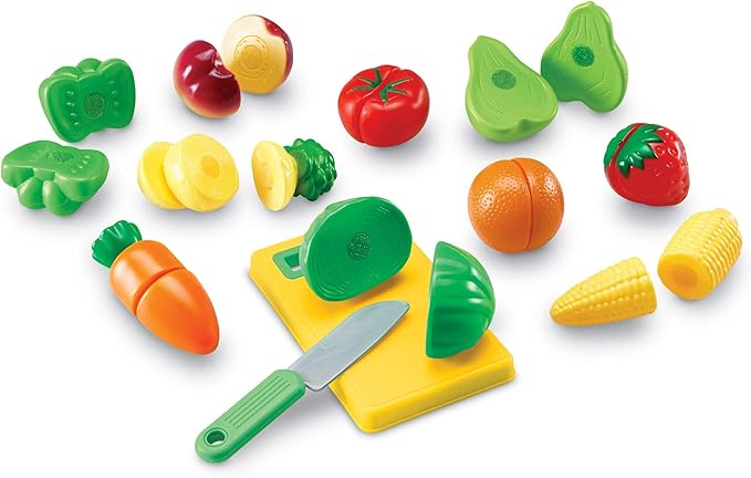 Buy Learning Resources Pretend And Play Fruit Cutting Fruits and Veggies Toy | Yallatoys.com