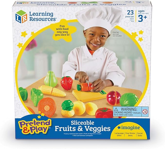 Buy Learning Resources Pretend And Play Fruit Cutting Fruits and Veggies Toy | Yallatoys.com