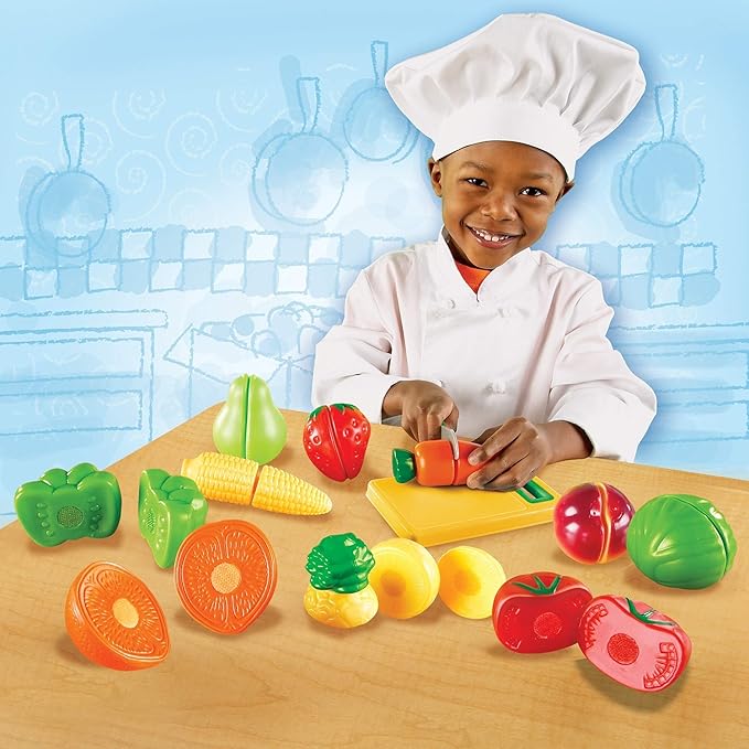 Buy Learning Resources Pretend And Play Fruit Cutting Fruits and Veggies Toy | Yallatoys.com