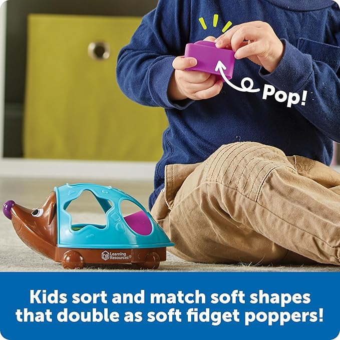 Buy Learning Resources Spike The Fine Motor Hedgehog Poppin Shapes Sorter | Yallatoys.com