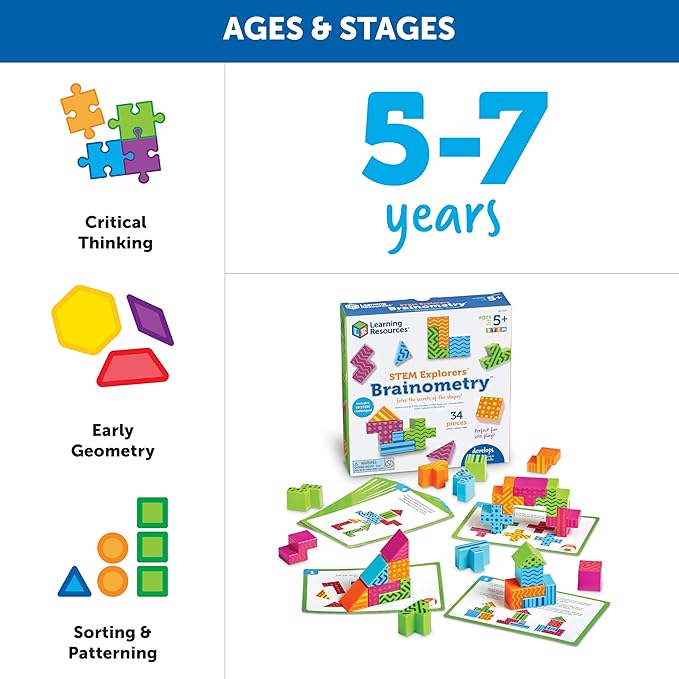 Buy Learning Resources STEM Explorers Brainometry 3D Puzzle | Yallatoys.com
