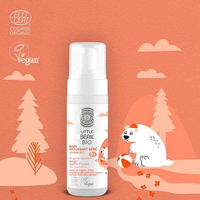Little Siberica Organic certified Baby bath foam for newborns 160 ml Little Siberica Yallatoys