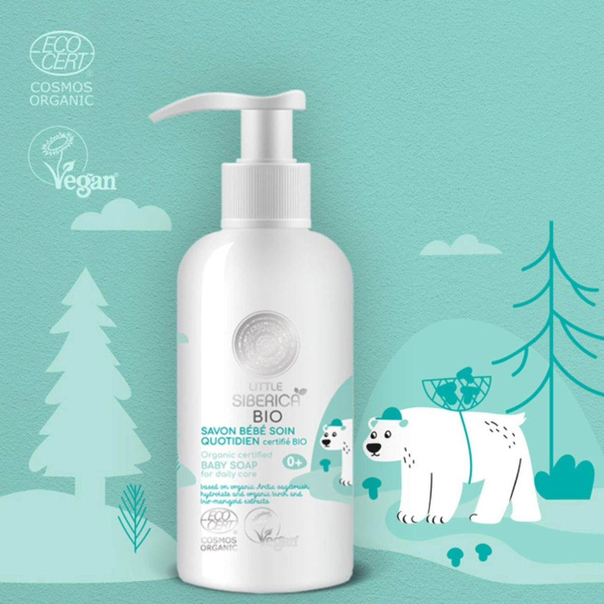 Little Siberica Organic certified Baby soap for daily care 250ml Little Siberica Yallatoys