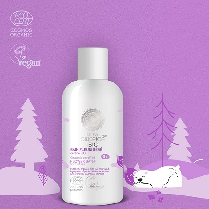 Little Siberica Organic certified Flower bath for babies 250ml Little Siberica Yallatoys