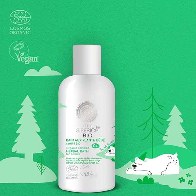 Little Siberica Organic certified Herbal bath for babies 250ml Little Siberica Yallatoys