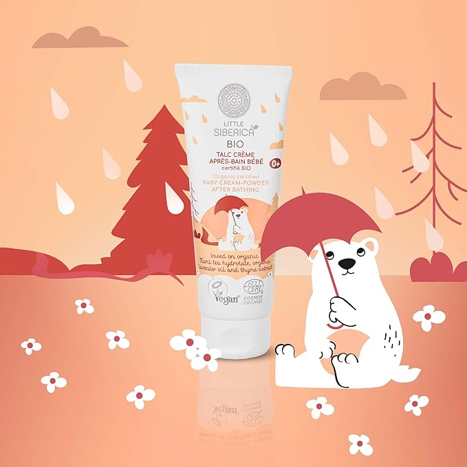Little Siberica Organic certified Baby cream-powder after bathing 75ml Little Siberica Yallatoys