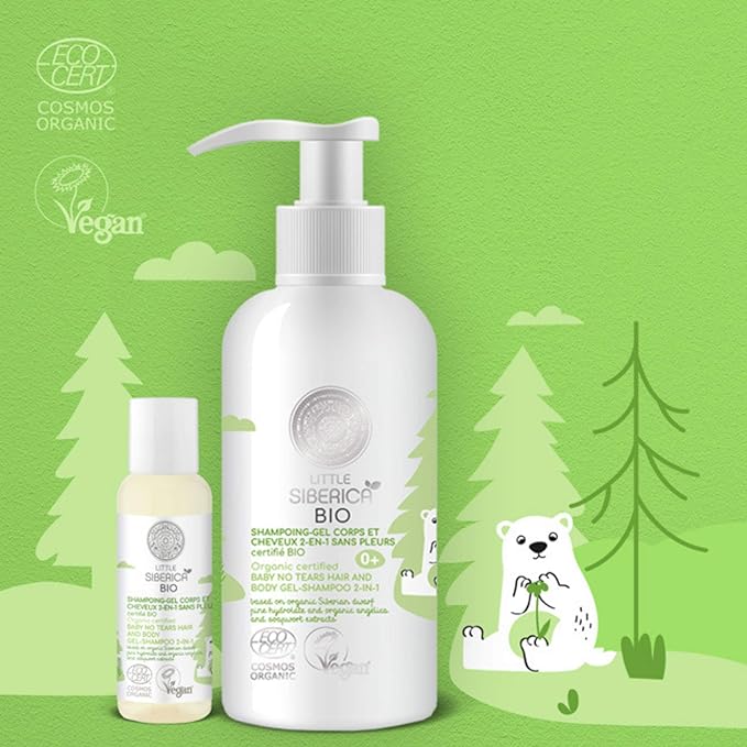 Little Siberica Baby No Tears hair and body gel shampoo 2 in 1 250ml Little Siberica Yallatoys