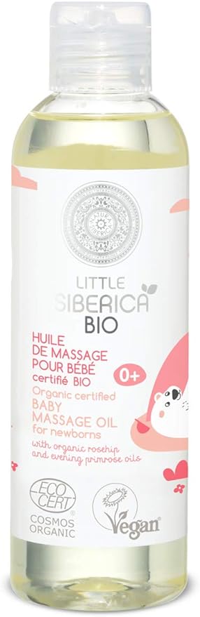 Little Siberica Organic certified Baby massage oil for newborns 200ml Little Siberica Yallatoys